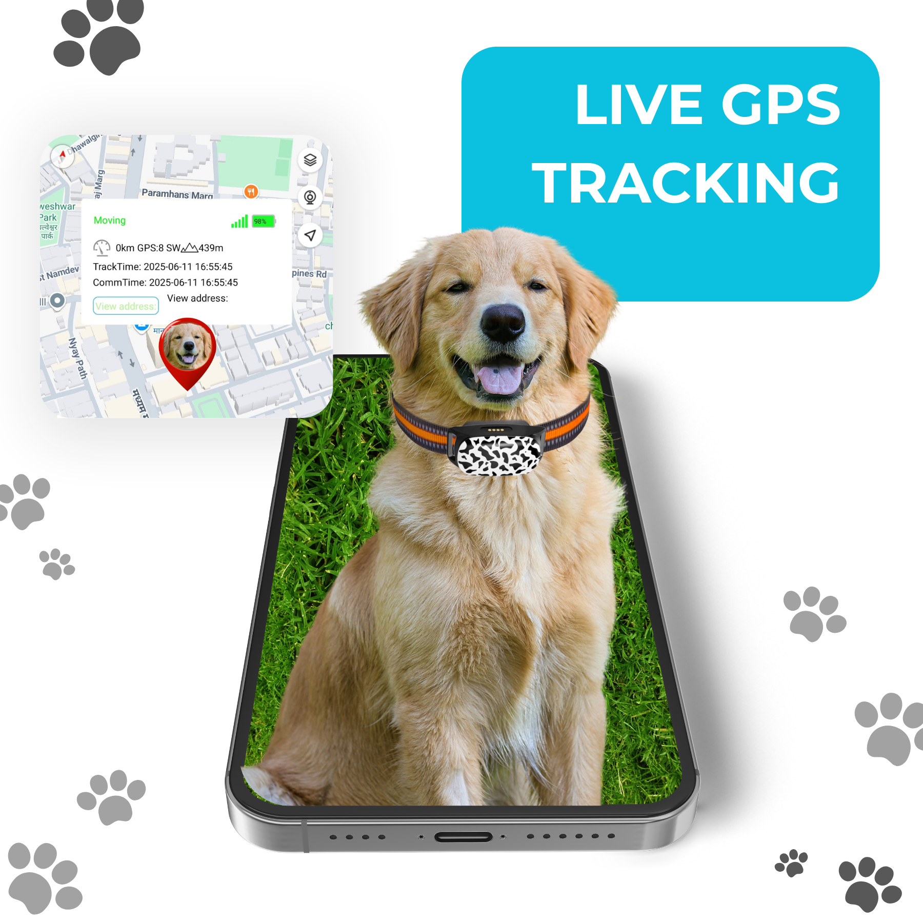 Carepetly™ 4G GPS Smart Tracker - Real-Time Safety Collar