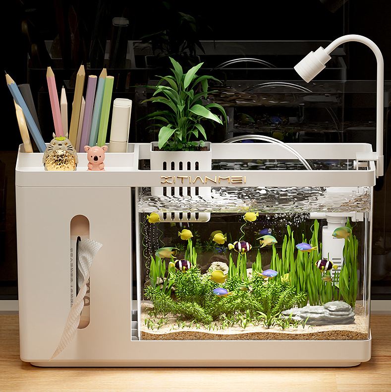 Carepetly™ 360° Smart Fish Tank Ecosystem - App Controlled & Self-Cleaning