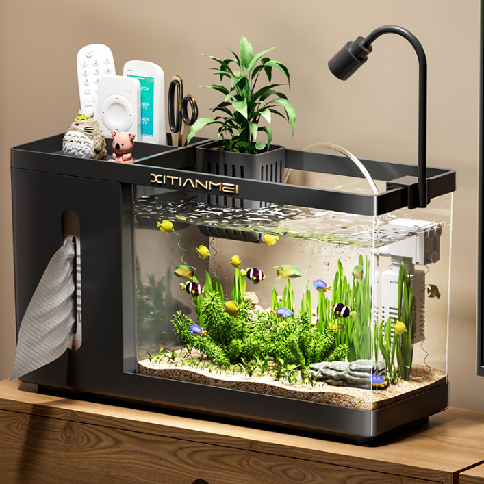 Carepetly™ 360° Smart Fish Tank Ecosystem - App Controlled & Self-Cleaning