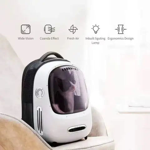 Carepetly™ Luxury Smart Pet Carrier - Climate Control & Built-in Light