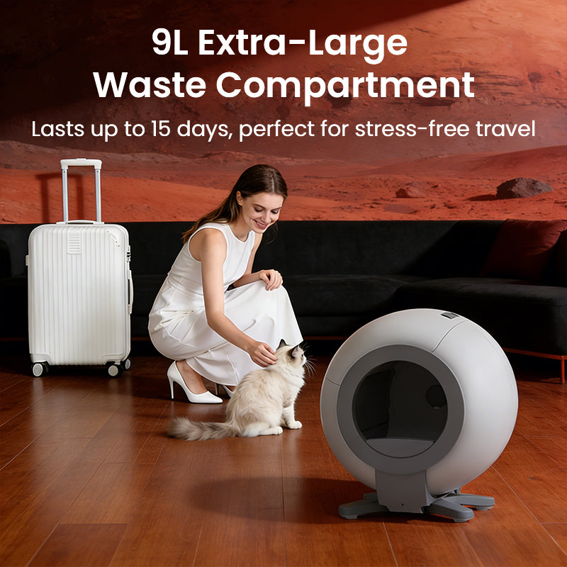 Carepetly™ Smart Self-Cleaning Litter Box | App-Controlled Odor Elimination