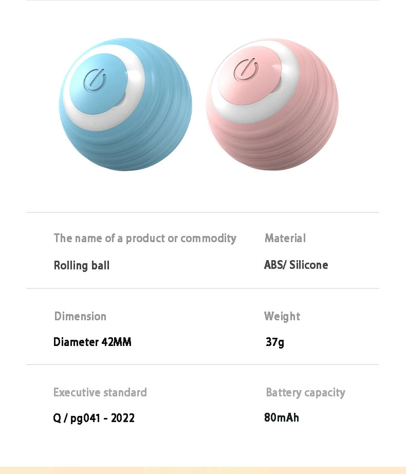 Carepetly™ Intelligent Moving Companion Ball - Self-Rolling Cat Toy