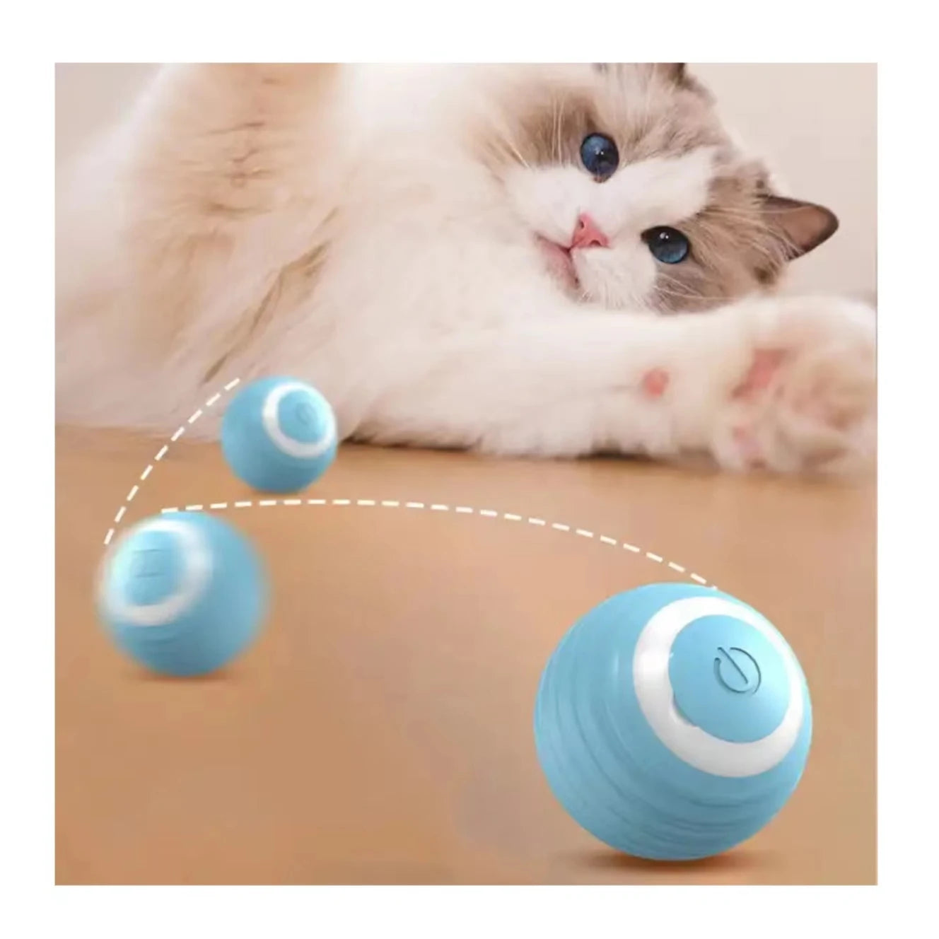 Carepetly™ Intelligent Moving Companion Ball - Self-Rolling Cat Toy
